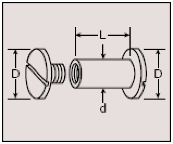 画像3: [メール便対応]　片ビス/片ネジ式ビス　30mm　50本 (3)